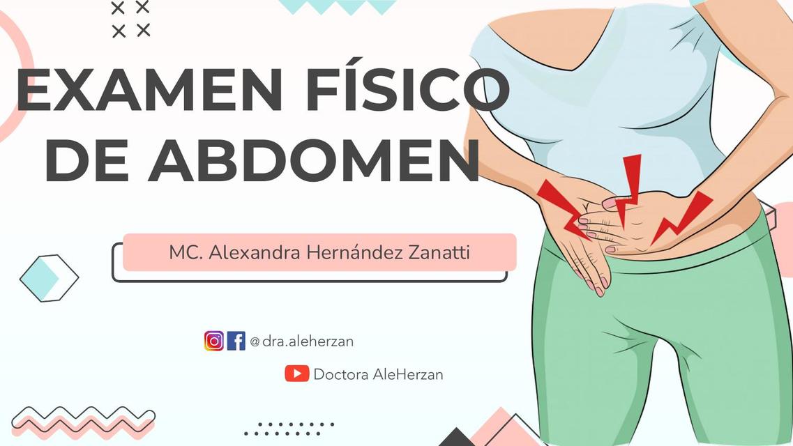 Examen Fisico De Abdomen Dra Ale Herzan Udocz 9375