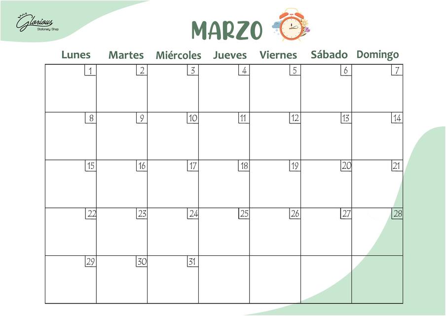 Planner Marzo 2021