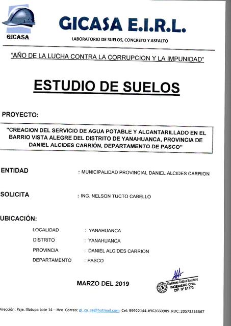 Estudio de Suelo