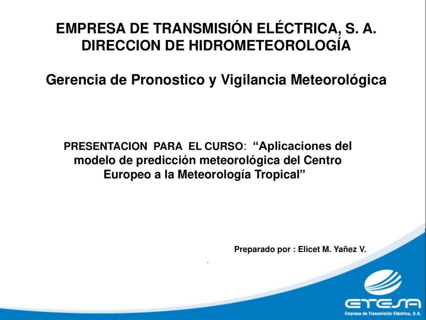 Modelo De Prediccion Meteorologica