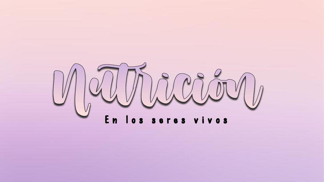 Nutrición 