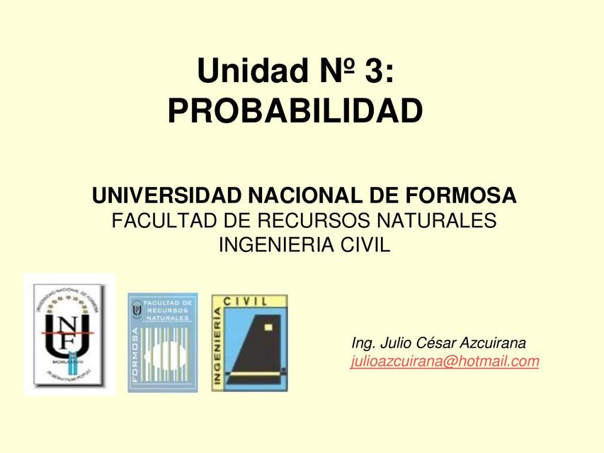 5 Probabilidad Introduccion UNAF