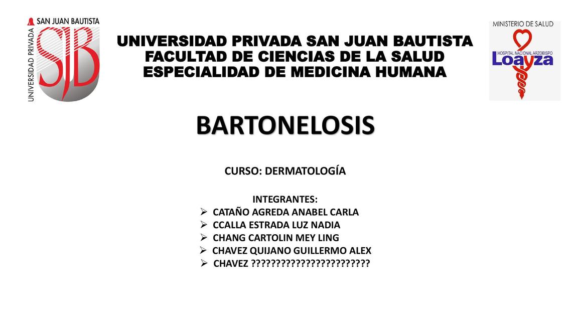 BARTONELOSIS Ahmed Casana uDocz