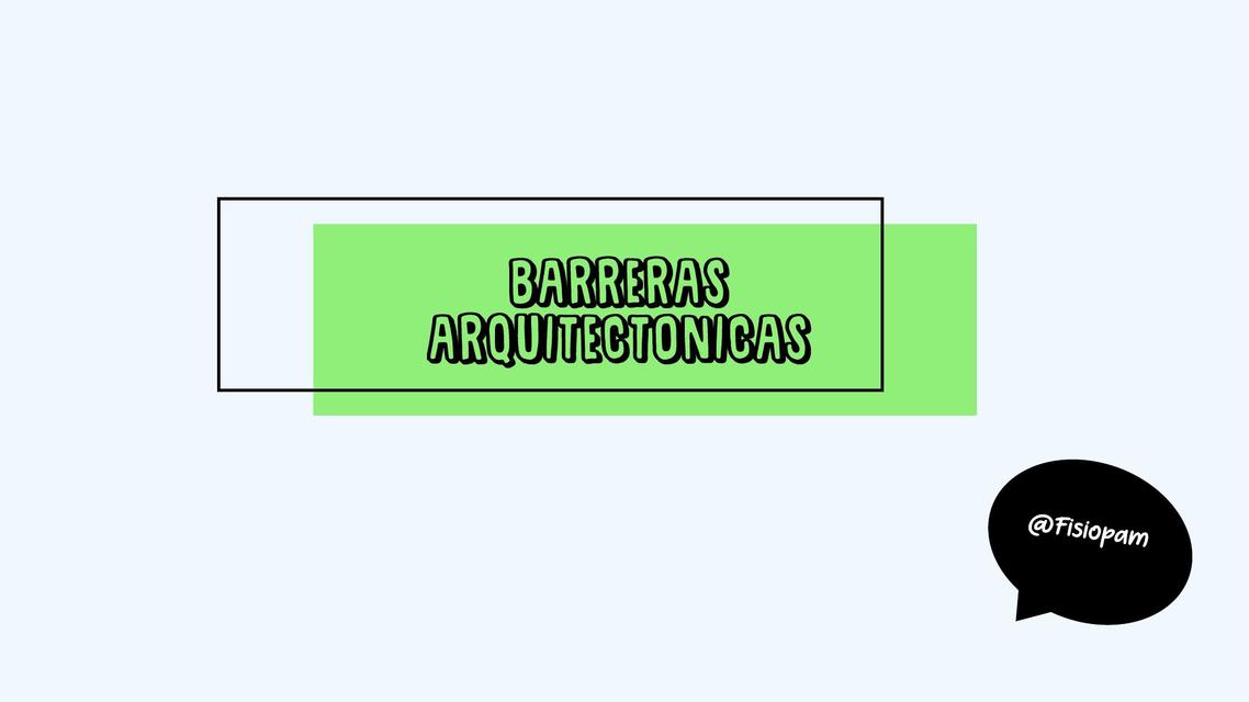 Barreras Arquitectonicas