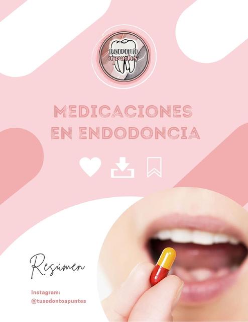 Medicaciones usadas en endodoncia