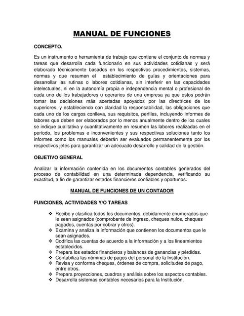 Manual De Funciones De Un Contador Udocz