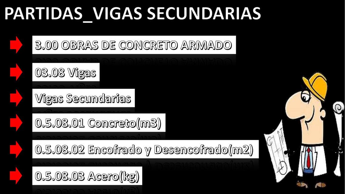 Vigas secundarias