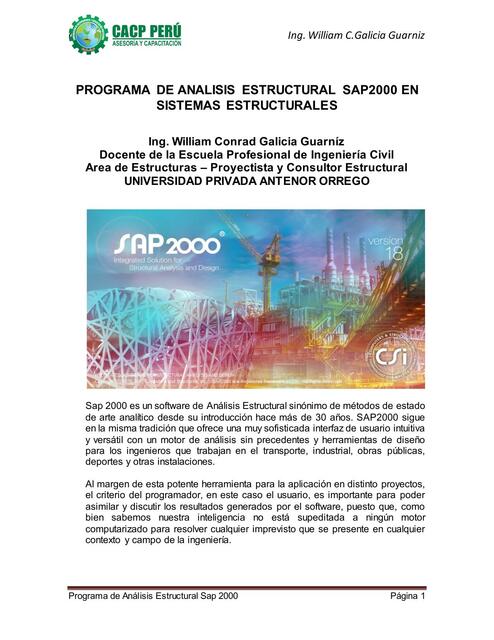 Programa de Análisis Estructural