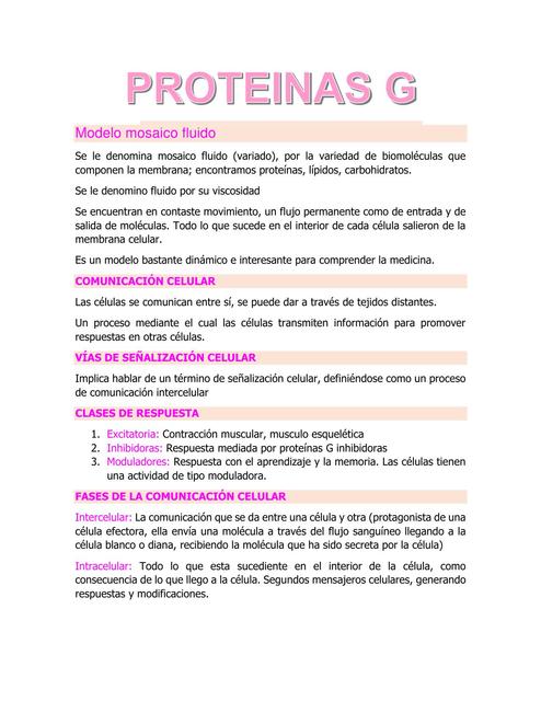 Proteinas G