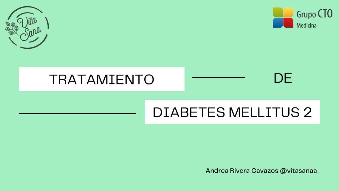 Tratamiento de Diabetes Mellitus