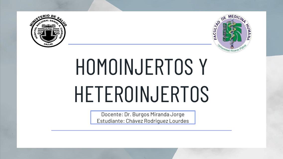 Homoinjertos