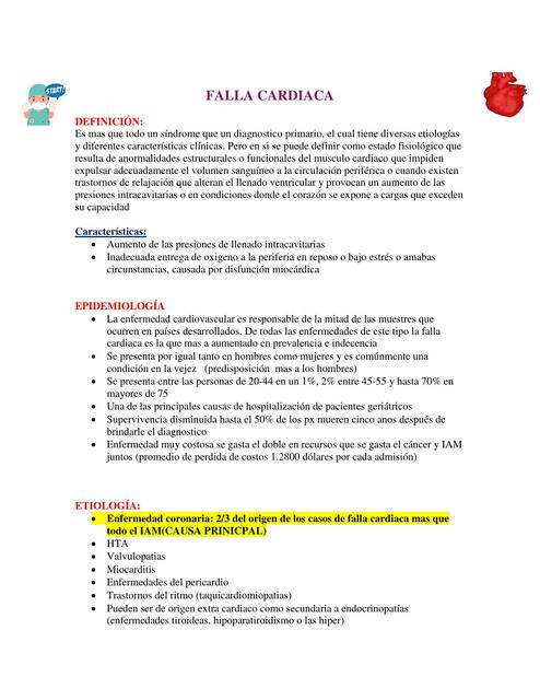 Falla Cardíaca