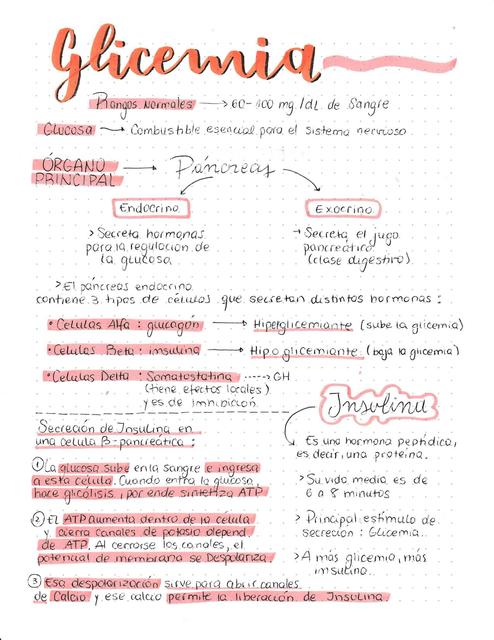 Glicemia y Calcemia