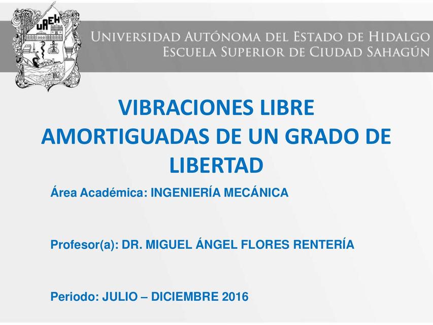  Vibraciones Libres