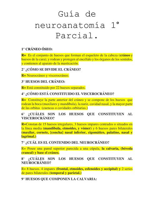 Guía de Neuroanatomía