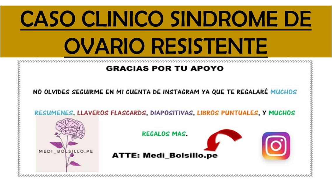 Síndrome de Ovario Resistente Semiología Médica UAC