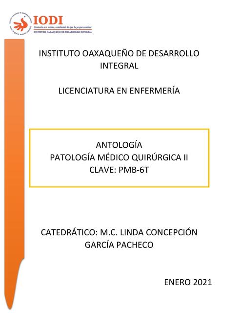 ANTOLOGIA PATOLOGIA II