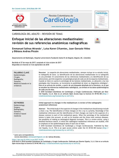 MEHU130 U1 T24 Enfoque Inicial de las Alteraciones Mediasintales