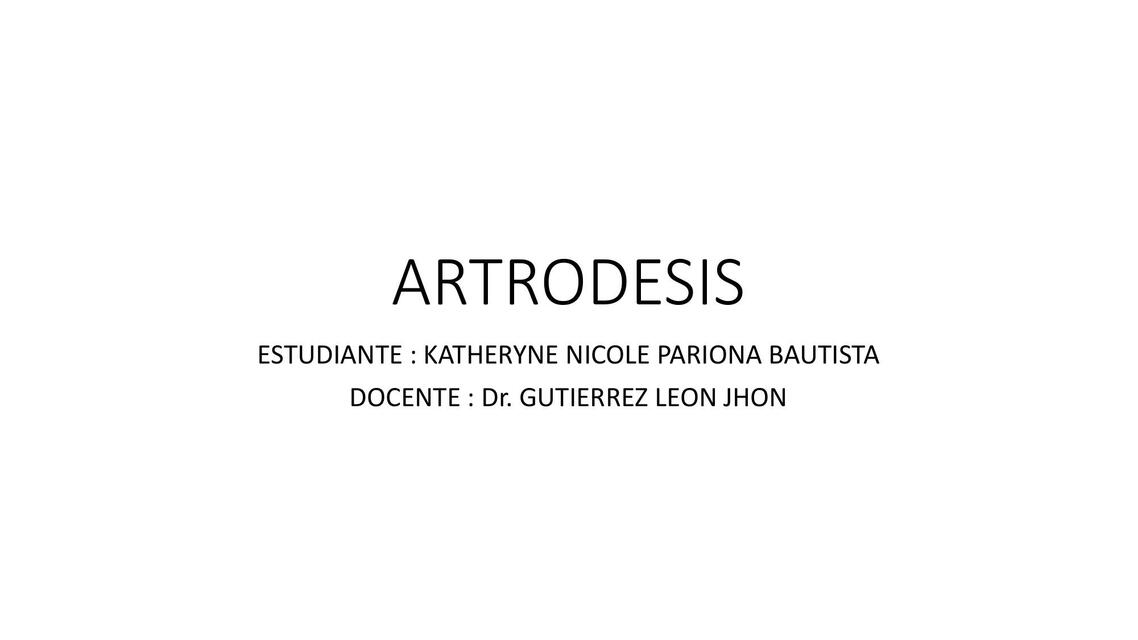 Artrodesis 