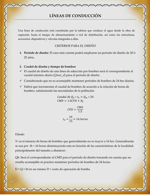 Ensayo de Estaciones de Bombeo y Lineas de Conducción