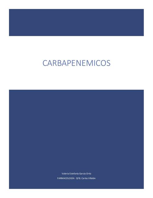 Carbapenemicos