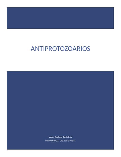 Antiprotozoarios