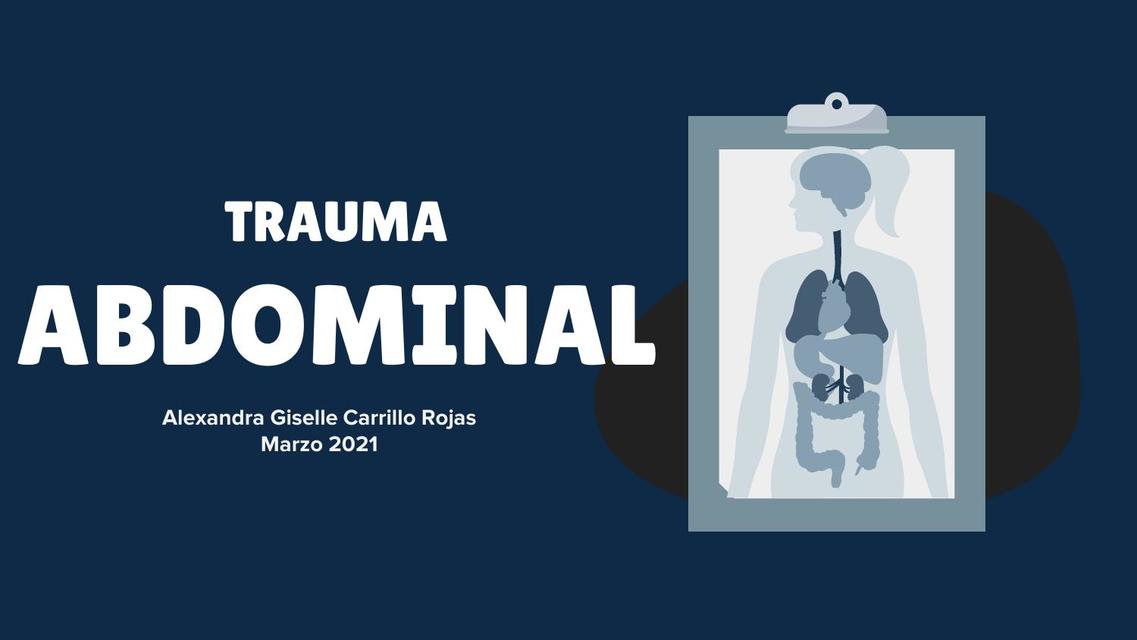 Traumatismo Abdominal