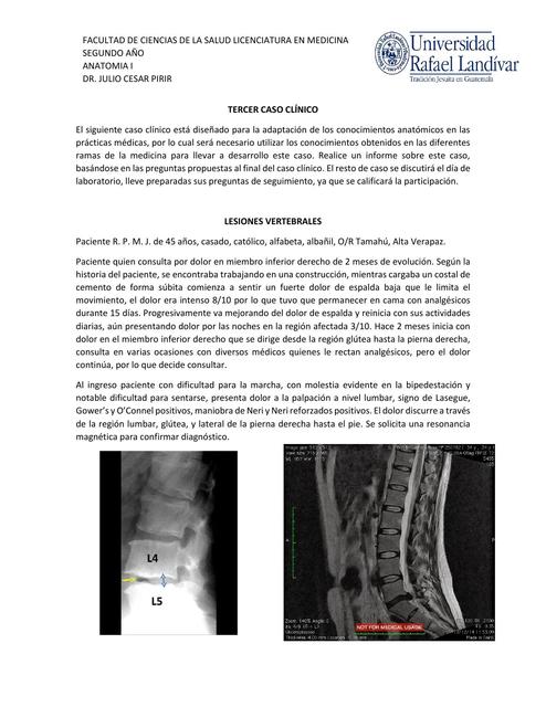 Lesiones vertebrales