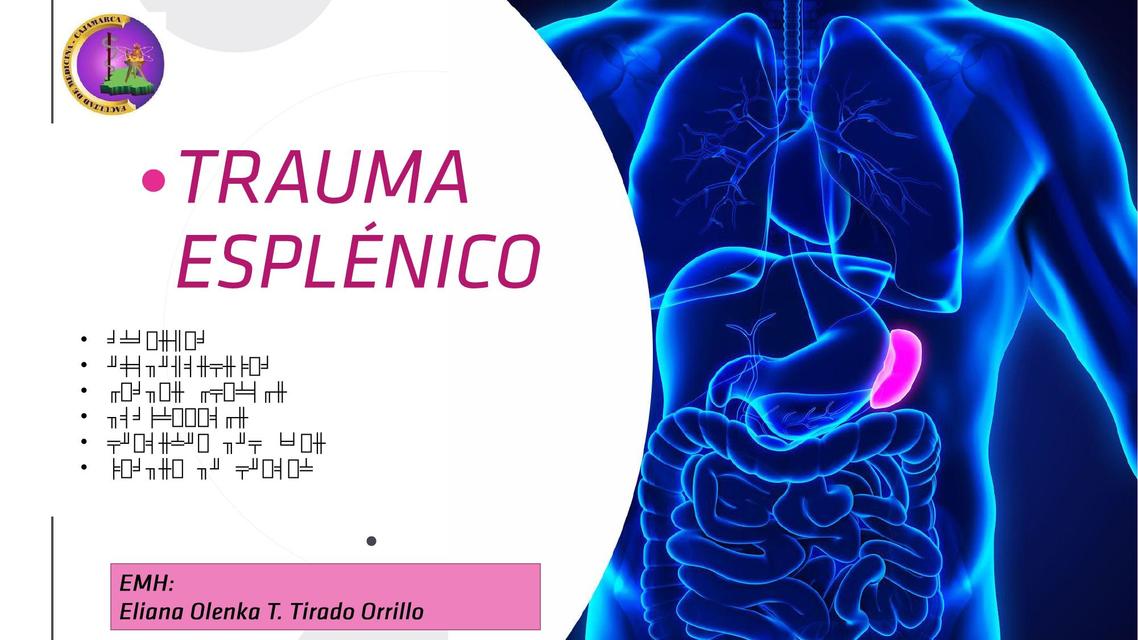 Trauma Esplénico