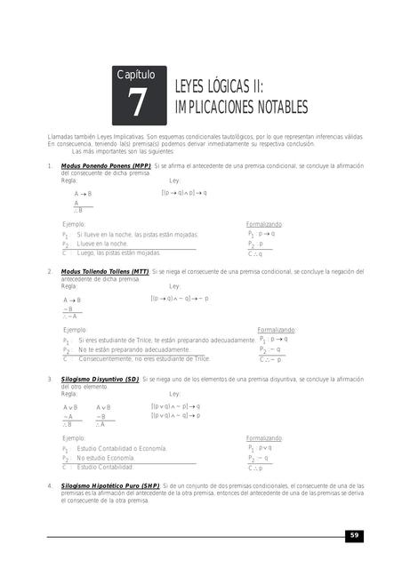 Implicaciones Notables