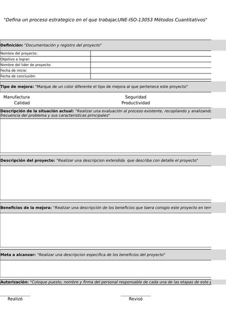 Formato proyecto six sigma