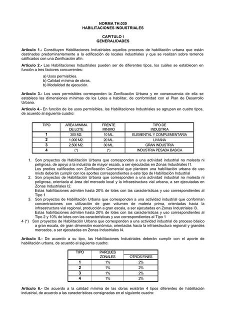 Th 030 Habilitaciones Industriales