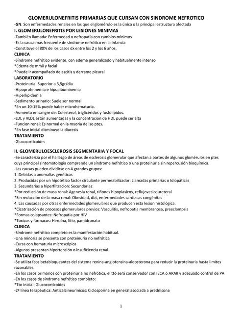Glomerulonefritis