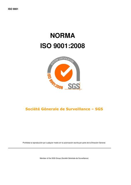 Norma Iso 9001 2008