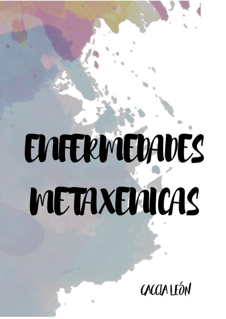 Enfermedades Metaxénicas