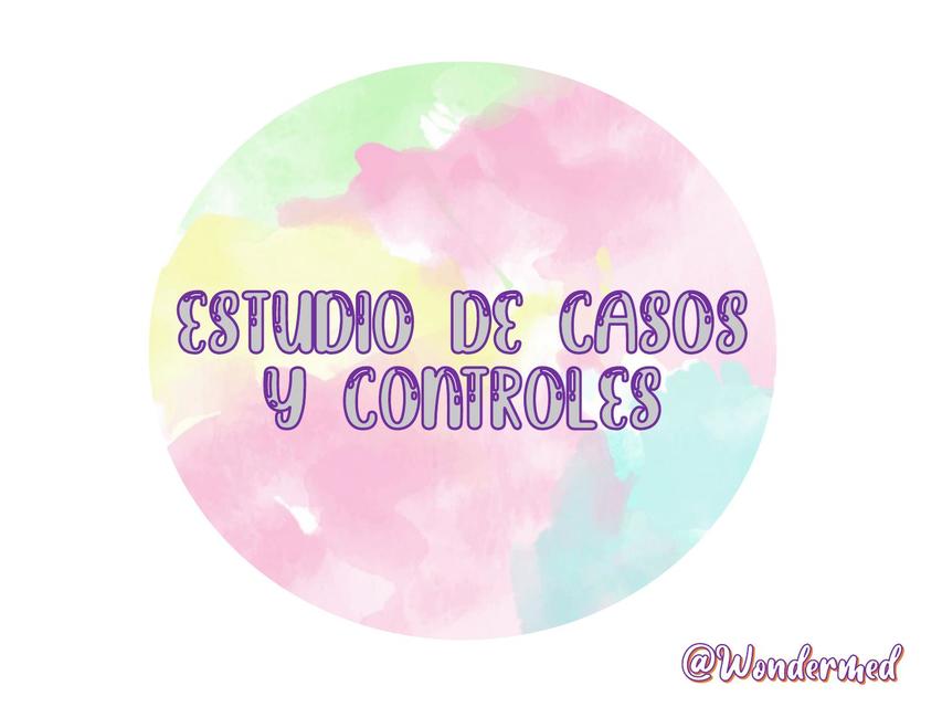 Estudio de Casos y Controles