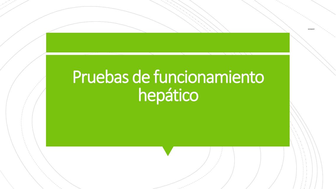 Pruebas de funcionamiento hepático 