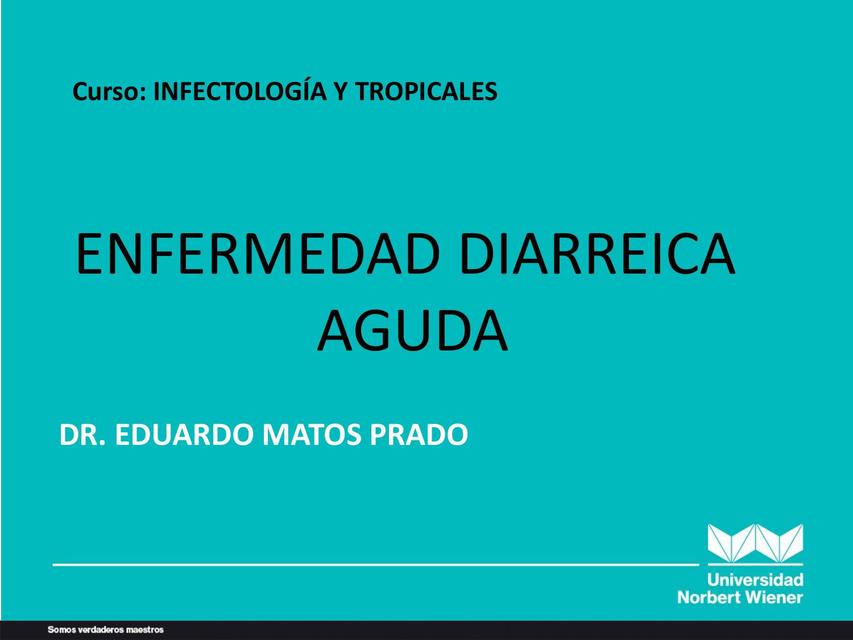 Diarrea infecciosa 