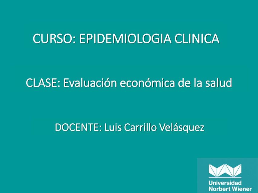 Evaluación económica de la salud