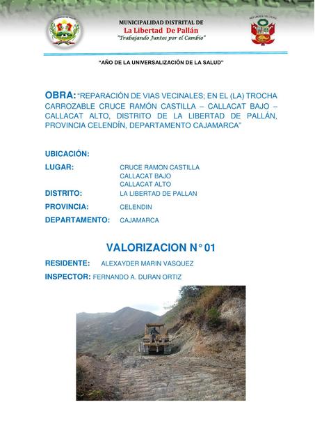 Portada de Valorizacion