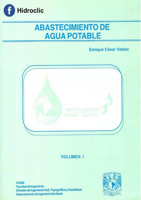 Enrique Cesár Valdez Abastecimiento de agua potable