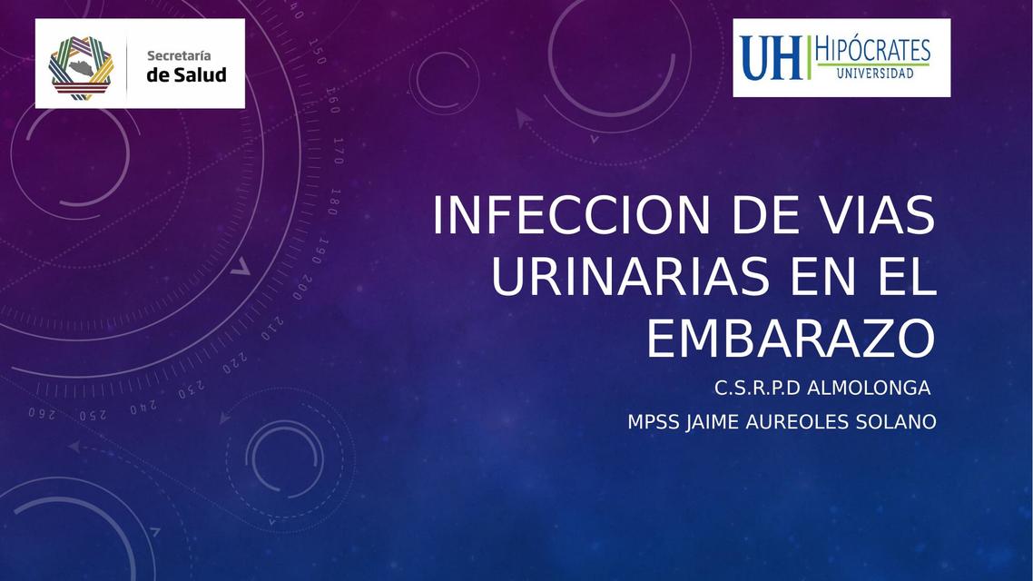 Infección Vías  Urinarias en el Embarazo