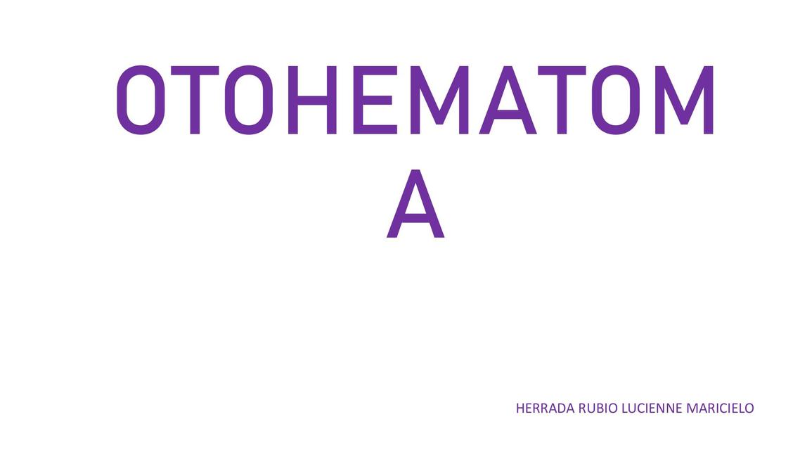 Otohematoma