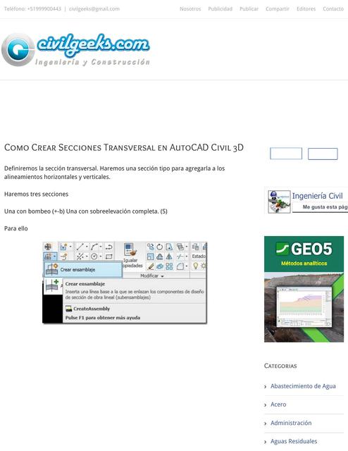 Como Crear Secciones Transversal En Autocad Civil 3d   Civilgeeks