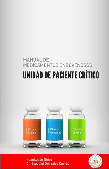 Manual de Medicamentos Endovenosos