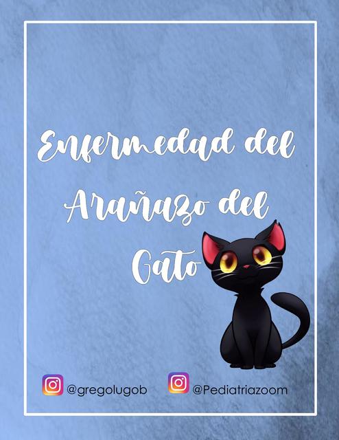 Enfermedad del Arañazo del Gato