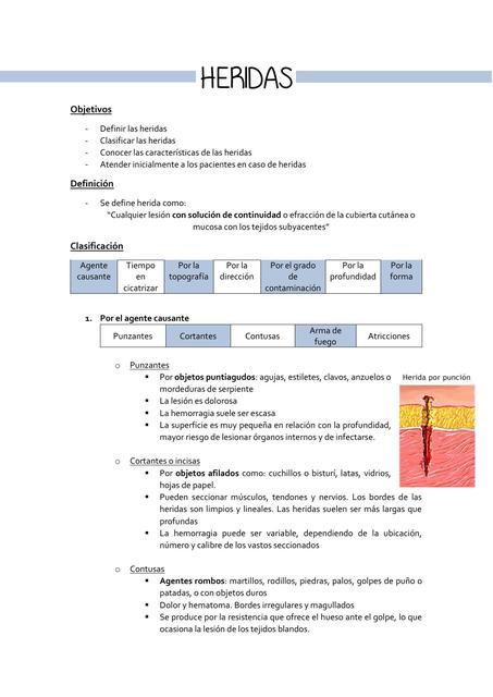 Heridas y cicatrización