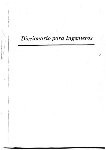 Diccionario para Ingenieros