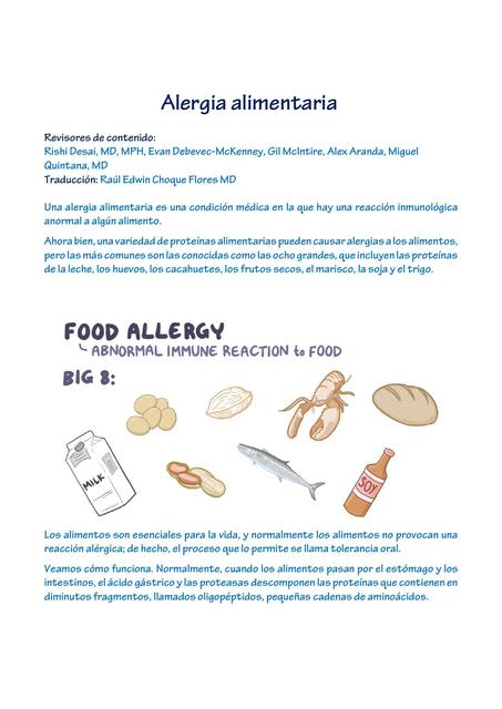 Alergia alimentaria 