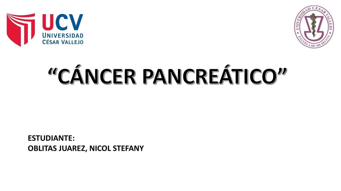 Cáncer pancreático